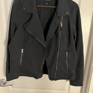 Women's Black Biker Jacket